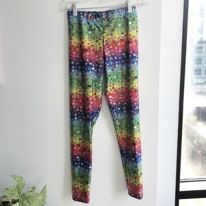 There Emoji Rainbow Leggings